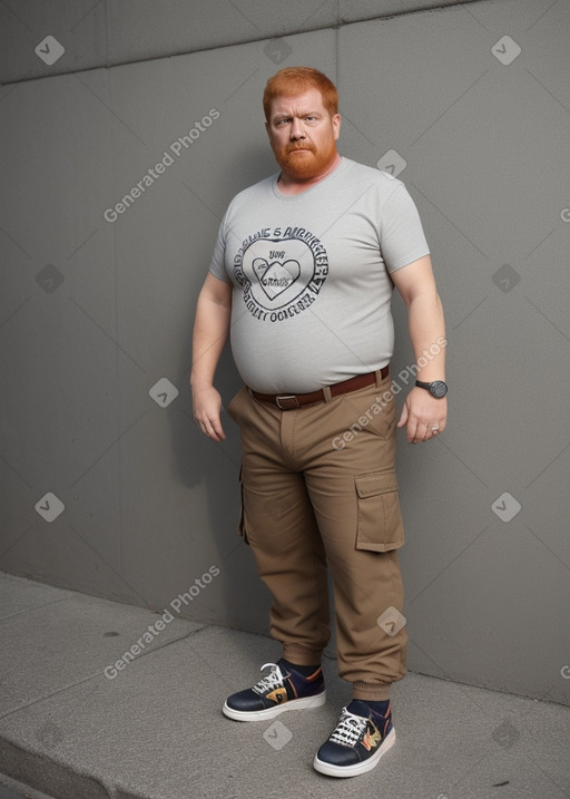 Colombian middle-aged male with  ginger hair