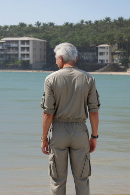 Adult male with  gray hair
