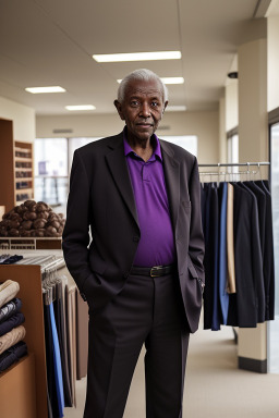 Elderly male with  brown hair