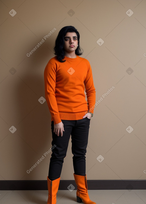 Pakistani adult non-binary with  black hair