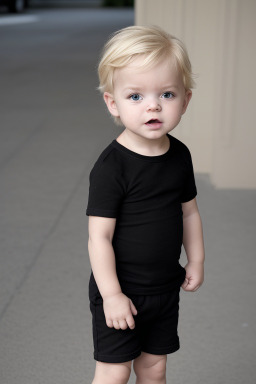 American infant boy with  blonde hair