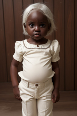 Kenyan infant girl with  white hair