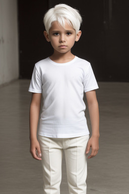 Guatemalan child boy with  white hair