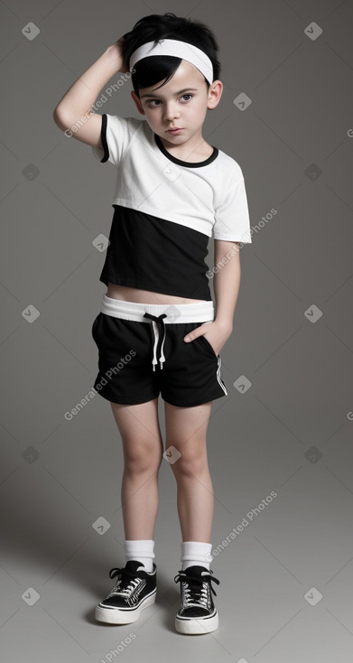 Child boy with  black hair