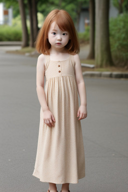 Japanese infant girl with  ginger hair