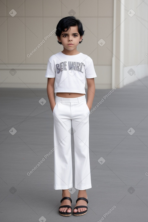 American child boy with  black hair