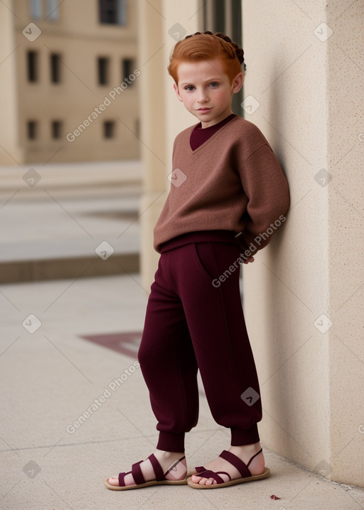 Libyan child boy with  ginger hair