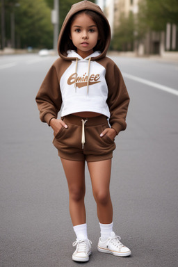 Child female with  brown hair