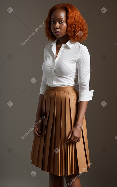 Ghanaian adult female with  ginger hair