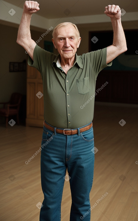 Elderly male with  ginger hair