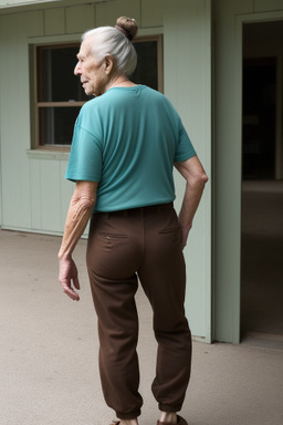 Canadian elderly male with  brown hair