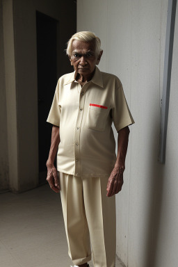 Bangladeshi elderly male with  blonde hair