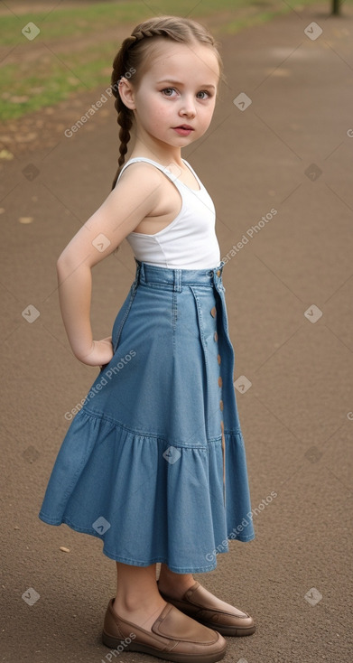 Belarusian infant girl with  brown hair