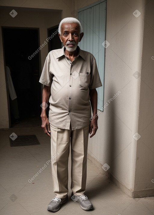 Ethiopian elderly male with  gray hair