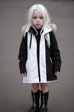 Child girl with  white hair