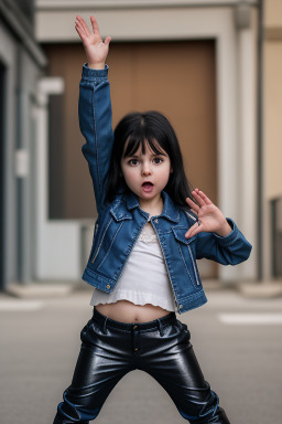 Croatian infant girl with  black hair