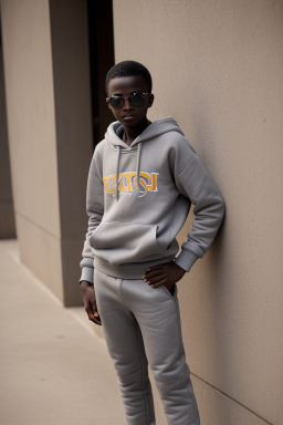 Malian teenager boy with  gray hair