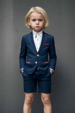 Slovak child boy with  blonde hair