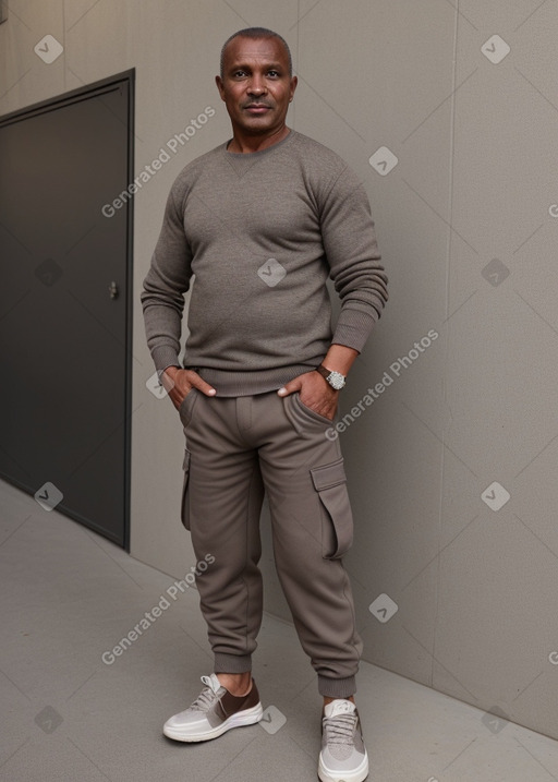 Malian middle-aged male with  brown hair