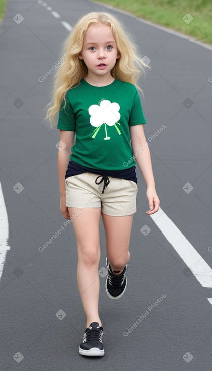 Irish child female with  blonde hair