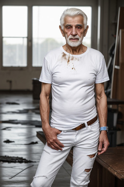 Bulgarian elderly male with  white hair