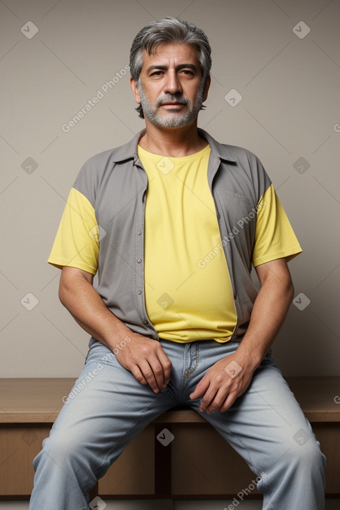 Uruguayan middle-aged male with  gray hair