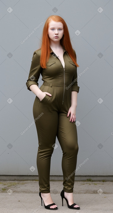 Estonian teenager girl with  ginger hair