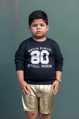 Nicaraguan child boy with  brown hair