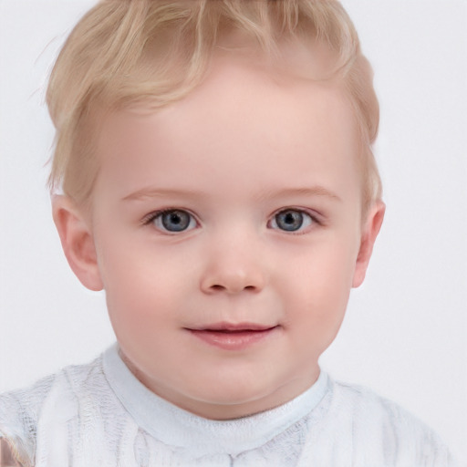 Neutral white child female with short  brown hair and blue eyes