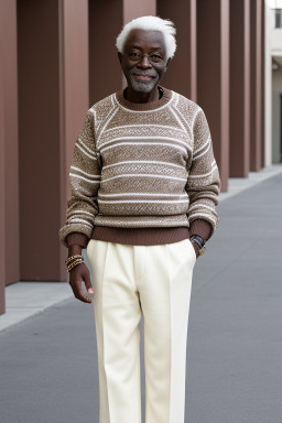 Elderly male with  white hair