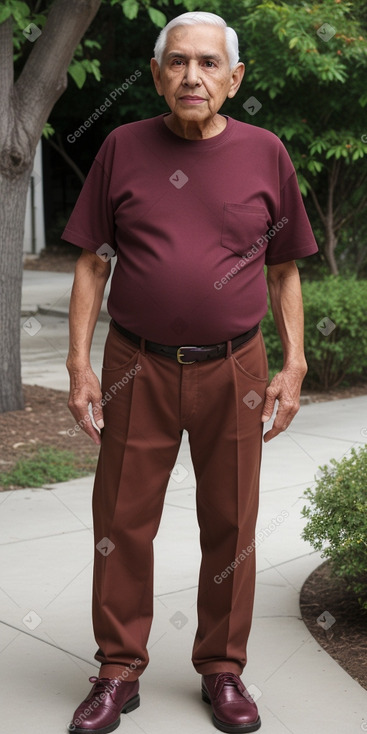 Mexican elderly male with  brown hair