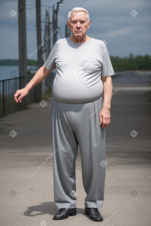 Estonian elderly male with  gray hair