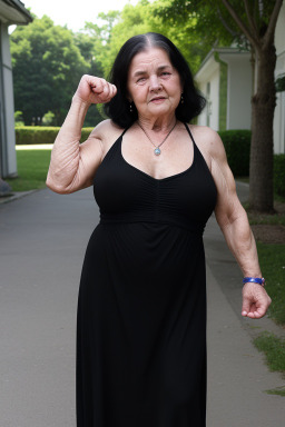 Slovak elderly female with  black hair