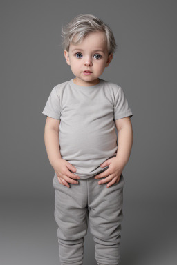 Hungarian infant boy with  gray hair