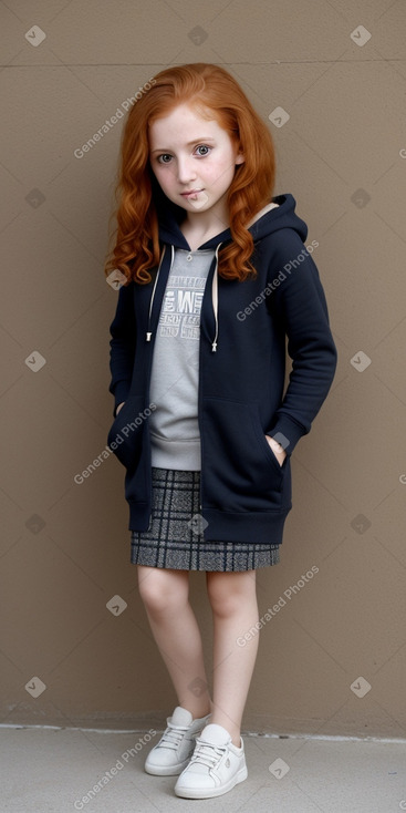 Syrian child female with  ginger hair