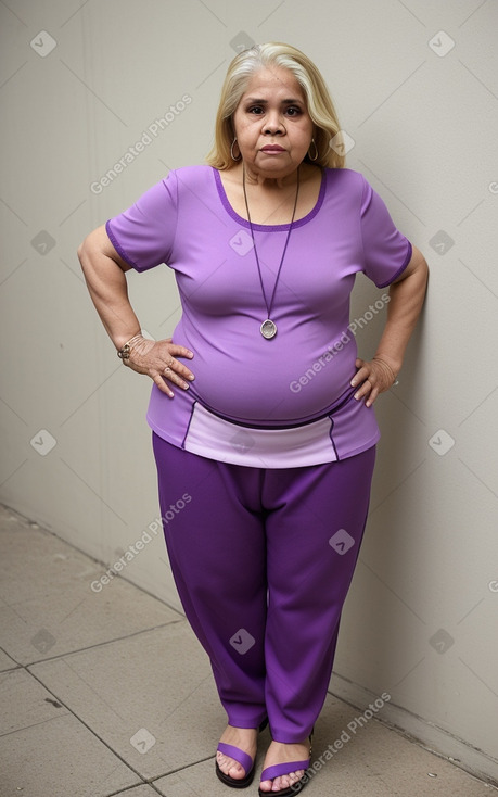 Puerto rican elderly female with  blonde hair