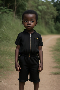 Togolese infant boy with  black hair