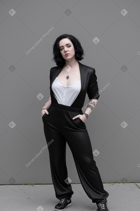 Irish adult non-binary with  black hair