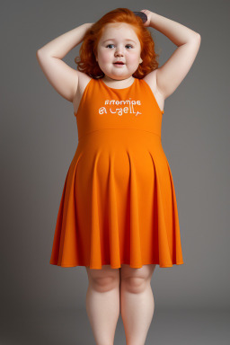 Romanian infant girl with  ginger hair