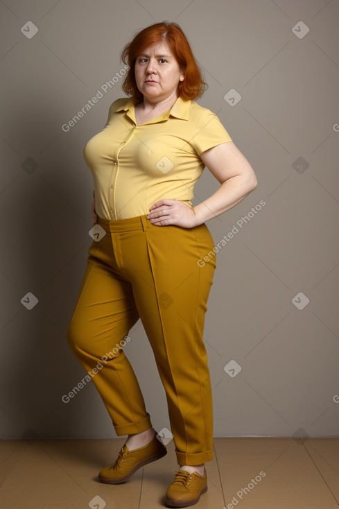 Paraguayan 45 years female with  ginger hair