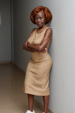 Ghanaian elderly female with  ginger hair