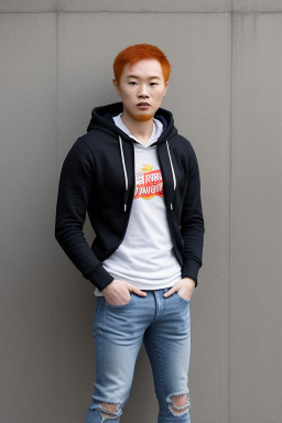 Vietnamese adult male with  ginger hair