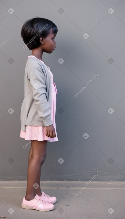 Zambian child girl with  gray hair