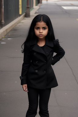 Nicaraguan child girl with  black hair