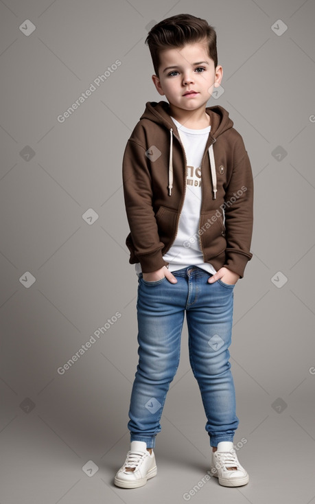 Greek infant boy with  brown hair