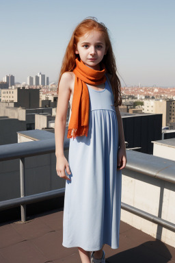 Bulgarian child girl with  ginger hair