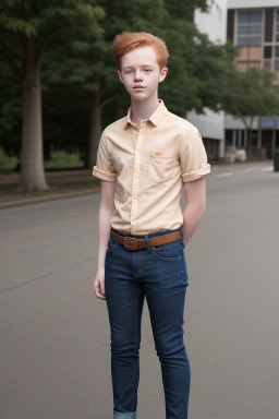 Young adult non-binary with  ginger hair