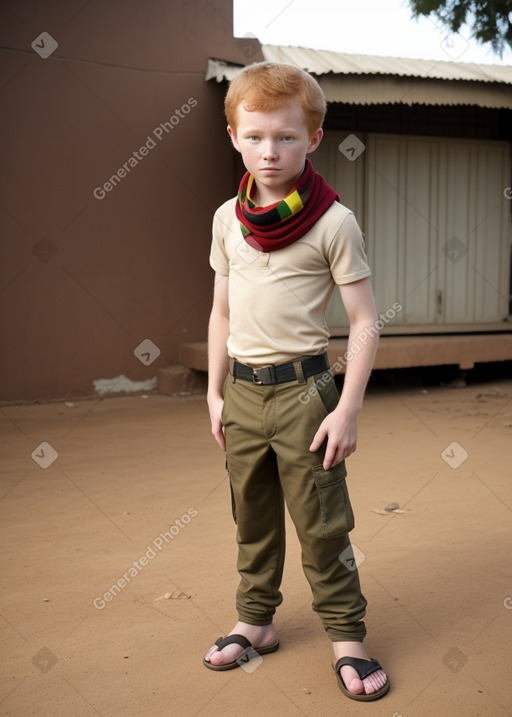 Zimbabwean child boy with  ginger hair