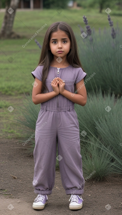 Guatemalan child girl with  brown hair