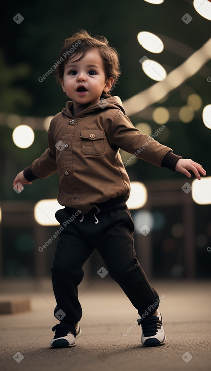 Malian infant boy with  brown hair